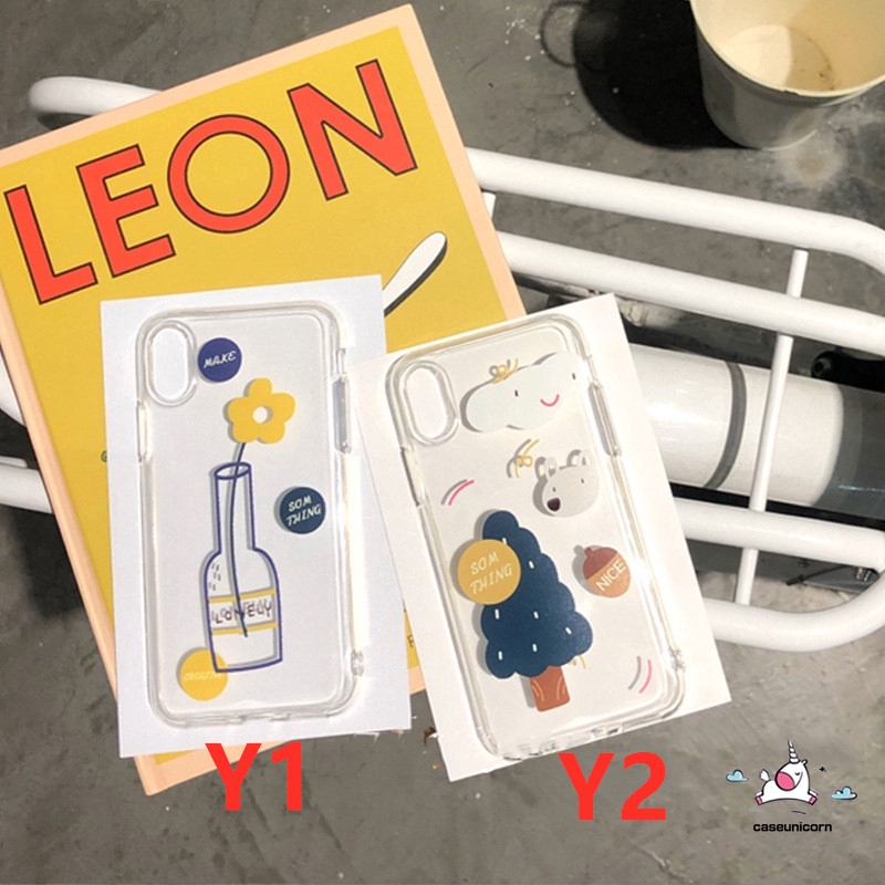 Ốp điện thoại TPU mềm màu trong suốt họa tiết tối giản cho iPhone 6 6s 7 8 Plus 11 Pro Max XR X XS MAX | BigBuy360 - bigbuy360.vn