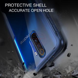 For Realme X2 Pro Case Transparent Back+Thickened Anti-Scratch Four Corners Slim Thin Cover