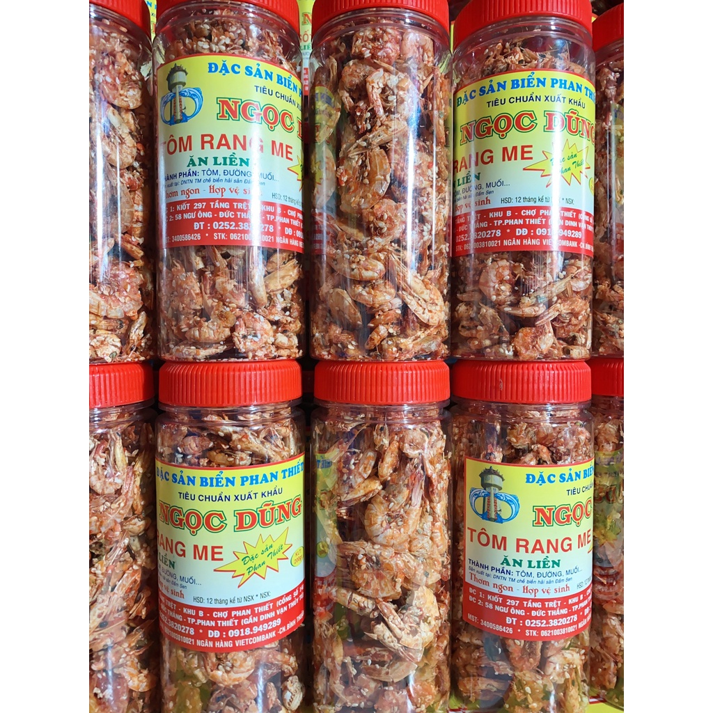 Tôm Rang Me ( ăn liền ) là món ăn ngon của Shop Đặc Sản Biển Phan Thiết NGỌC DŨNG; Hộp 200 gram. HSD 12 tháng