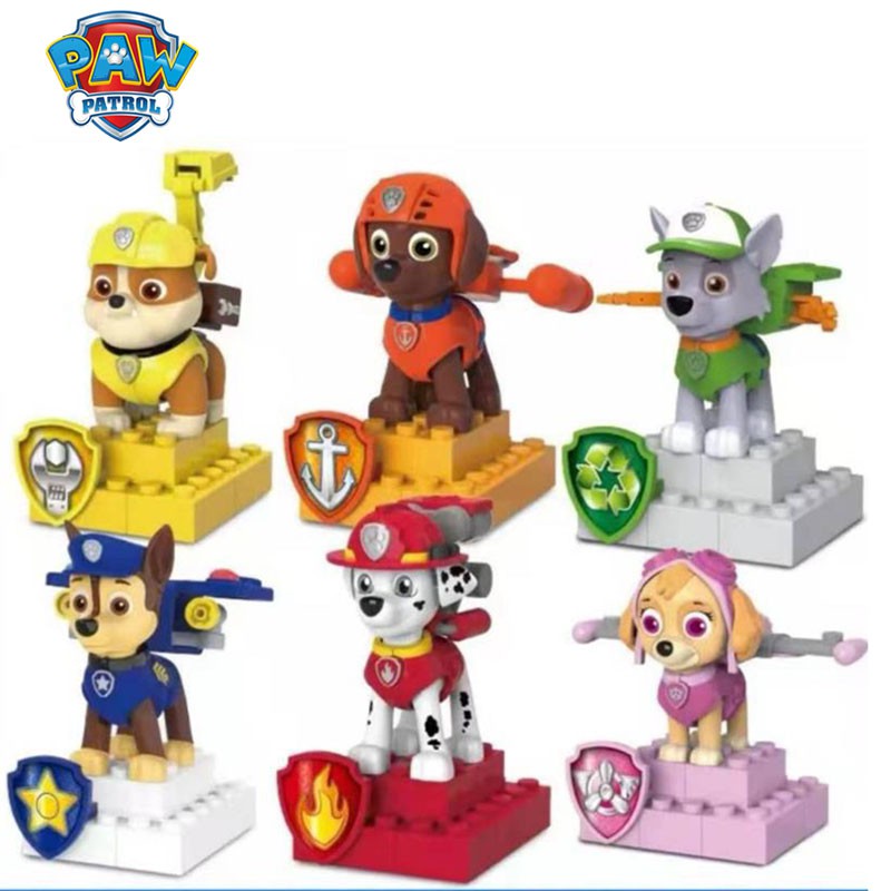 MARSHALL Paw Patrol Bộ Đồ Chơi Lắp Ráp Lego Hình Chú Chó Cứu Hộ Cho Bé