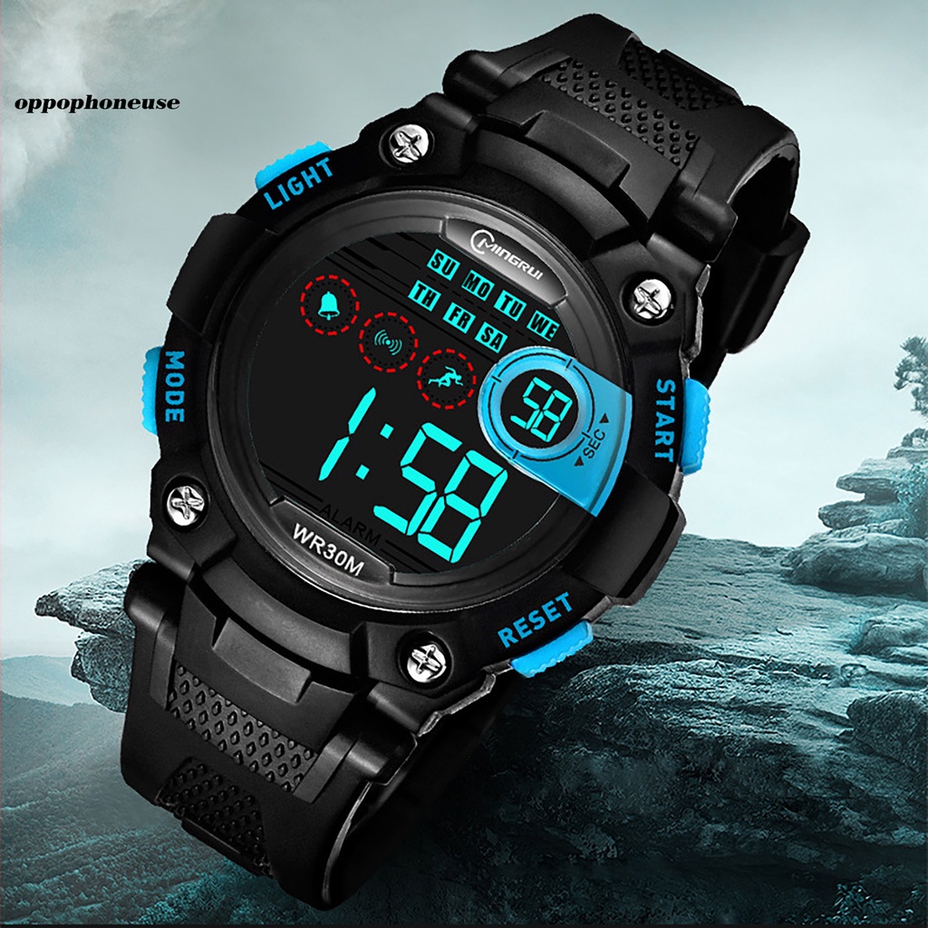 Đồng hồ đeo tay điện tử có đèn LED phát sáng thời trang dành cho trẻ em