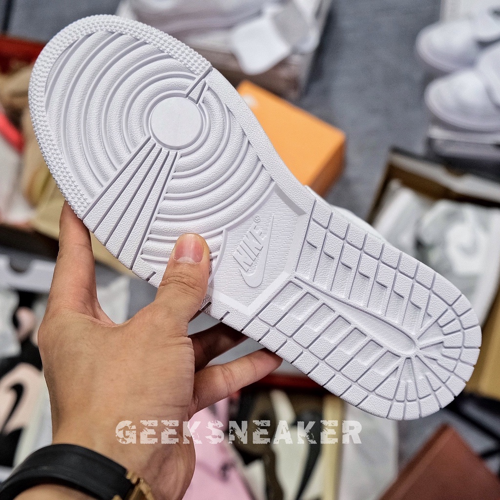 [GeekSneaker] Giày Sneaker Jordan 1 Low All White