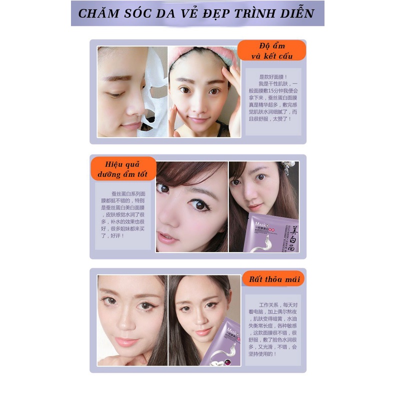 Mặt nạ giấy dưỡng da ngăn ngừa mụn cấp ẩm thải độc tơ tằm DAKAVA MN02 | BigBuy360 - bigbuy360.vn