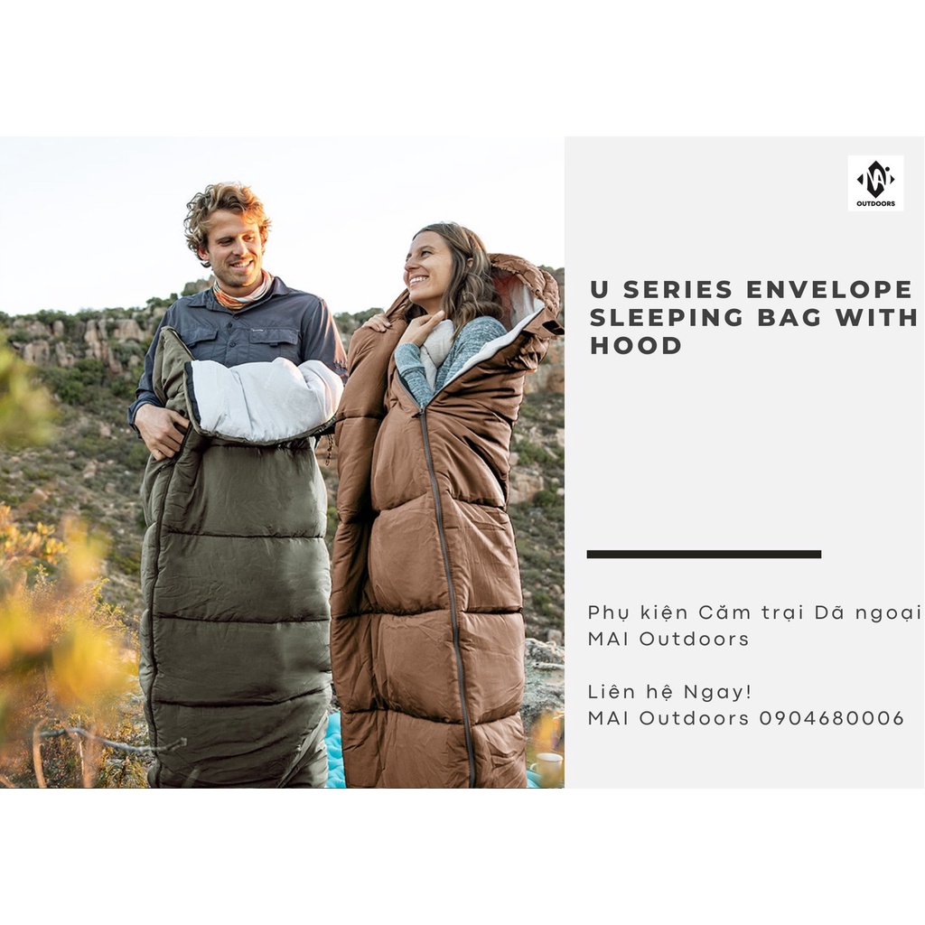 Túi ngủ đơn siêu nhẹ có mũ NatureHike NH20MSD07