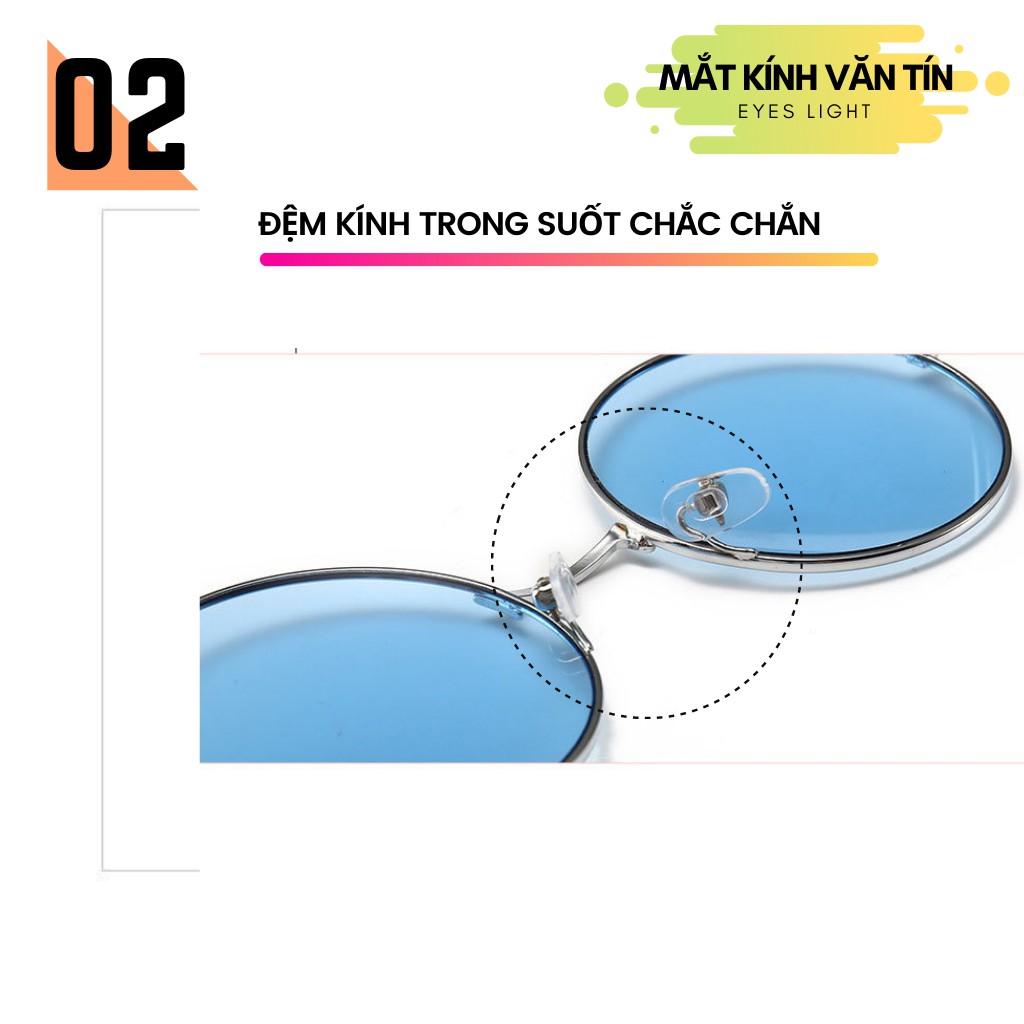 Kính mắt thời trang Eyes Light T223 nữ gọng kính kim loại pha nhựa nhiều màu