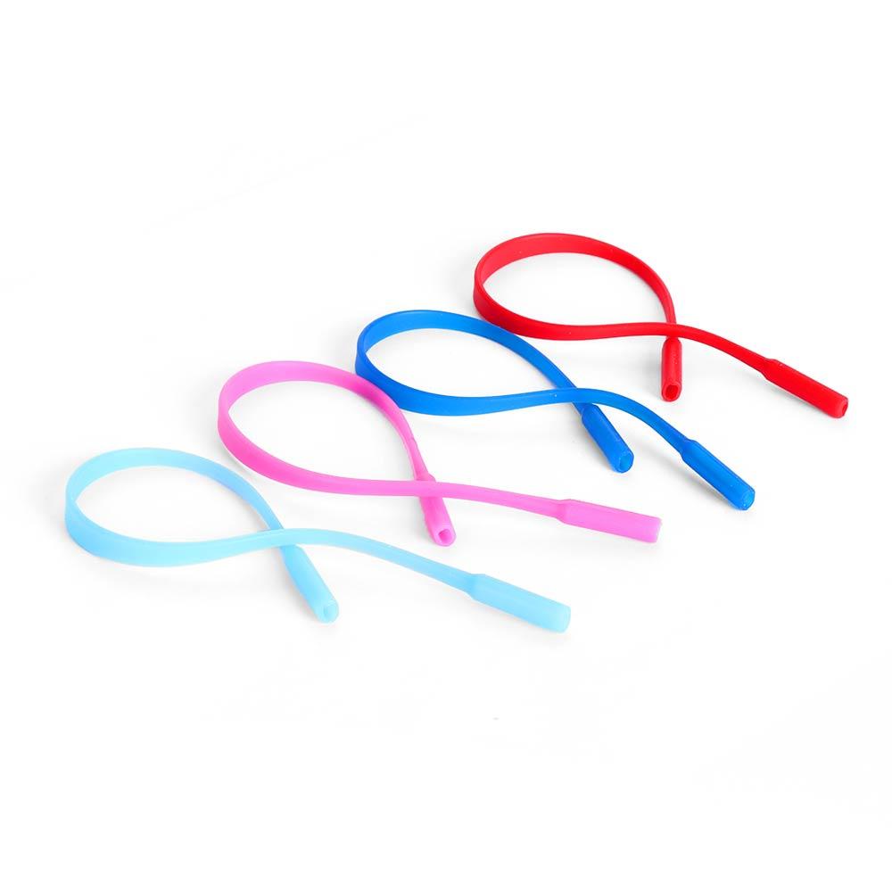 Osier✿ Set 2 Dây Silicone Gắn Mắt Kính Chống Trượt Thể Thao 13 Màu Sắc