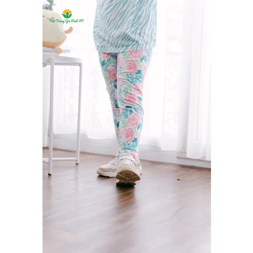 Quần legging bé gái họa tiết Q68.2101 - Thời trang gia đình VT