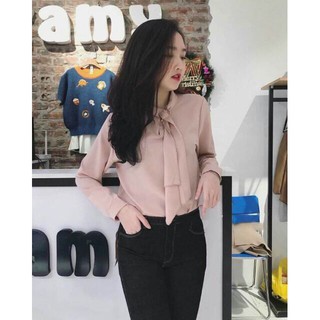 Sỉ Áo sơ mi lụa công sở dày mịn 💋 thả cà vạt ngọc hàng Quảng Châu💋