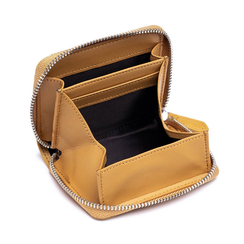 Ví Da Khóa Kéo Đựng Tiền Xu / Thẻ Tiện Lợi