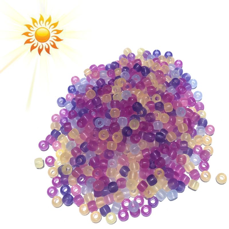 Hạt Tròn Trong Suốt Thay Đổi Màu Làm Trang Sức