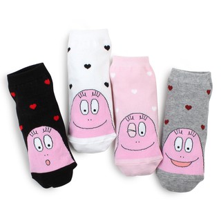 (4 đôi) Bộ sưu tập vớ được cấp phép Baba Papa của phụ nữ Cắt thấp CG58
