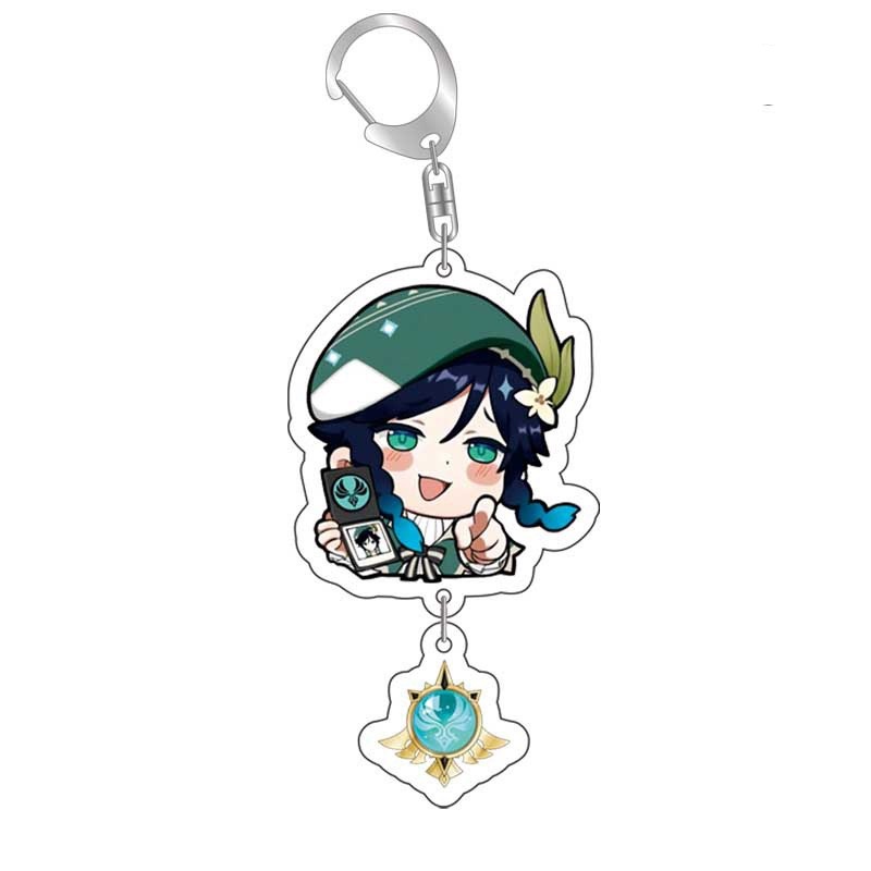 ( Mica trong acrylic ) Móc khóa GENSHIN IMPACT ver PHÁN XÉT TREO THẢ anime chibi xinh xắn dễ thương