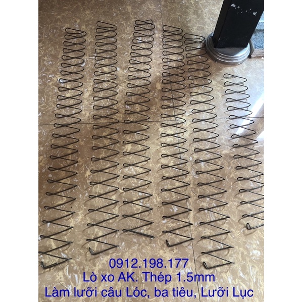 Lò xo AK thép 1.5mm Làm lưỡi câu