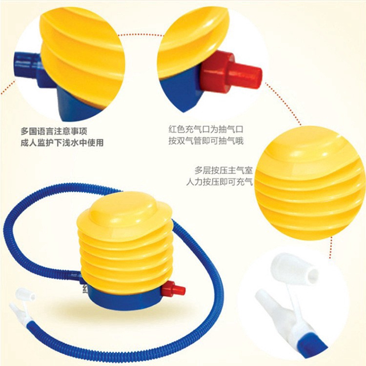 Dụng cụ bơm bong bóng cầm tay bằng nhựa 3 kiểu tùy chọn