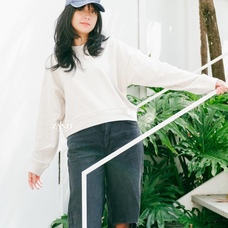 Giá thân thiện... Zano BASICS Atlanta Áo Len Crop Top