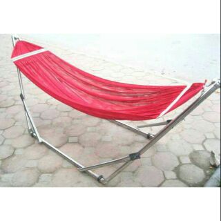 Võng xếp inox cỡ đại  ( giá lẽ như giá buôn)