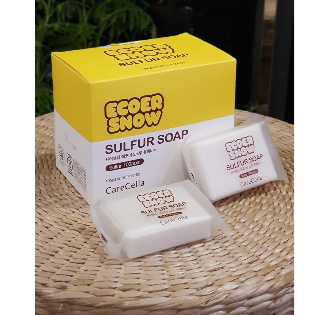 Xà Bông CareCella Ecoer Snow- sạch thâm mụn