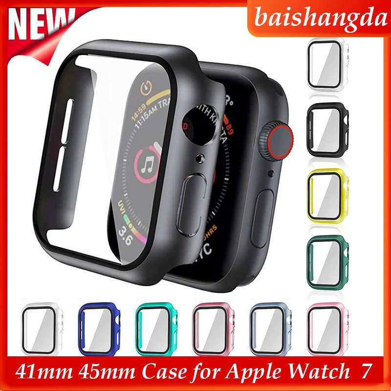 Ốp bảo vệ 360 độ cho đồng hồ thông minh Apple Watch 7 6 5 4 3 2 1 Iwatch 45mm 41mm 42mm 38mm 40mm 44mm
