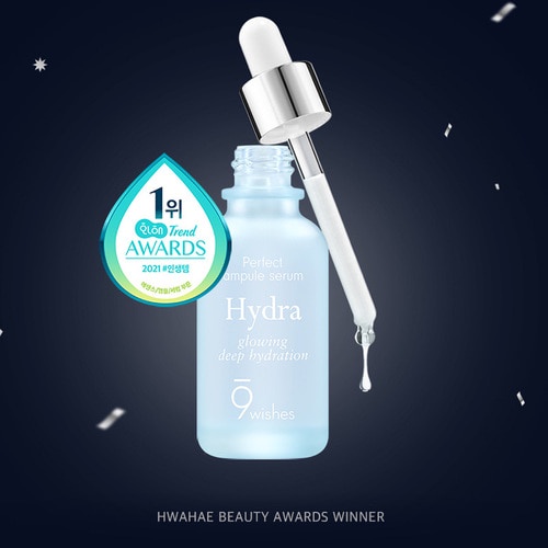 Serum Ampule hydrat hóa 9wishes II 30mL + 30mL chăm sóc da hoàn hảo