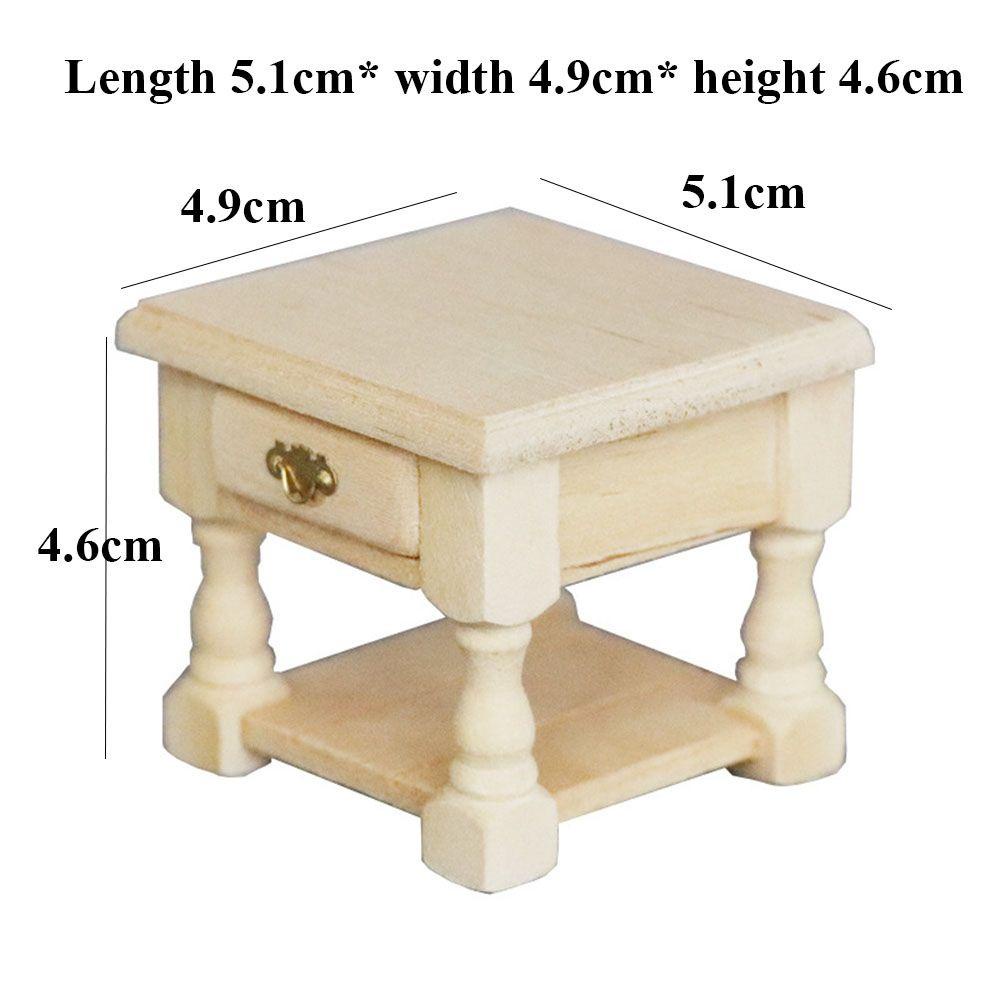 Bàn Gỗ Mini Tỉ Lệ 1: 12 Dùng Để Trang Trí Nhà Búp Bê