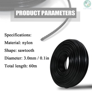 Cuộn Dây Cước Cho Máy Cắt Cỏ 3.0mm 60m