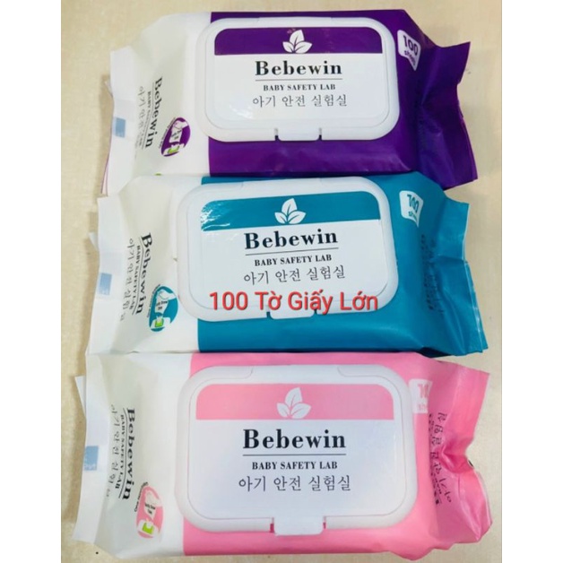 Khăn Ướt Bebewin KHÔNG MÙI 100 Tờ Hàn Quốc