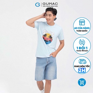 Quần short jeans nam GUMAC QJNB680