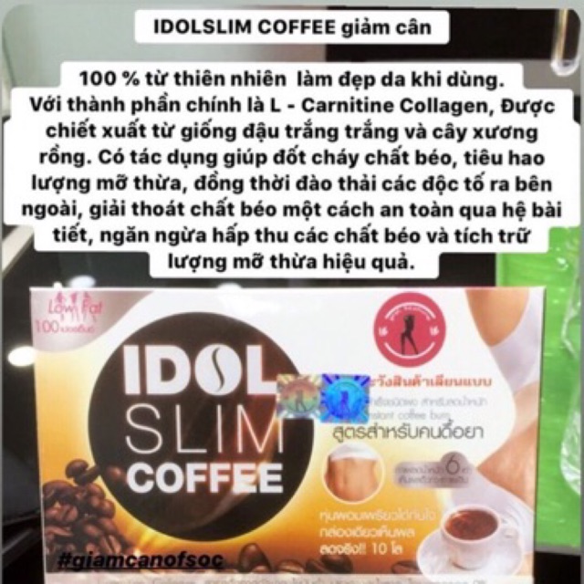 IDOLSLIM COFFEE - Giảm 5-10kg sau 1 liệu trình? Tại sao không?