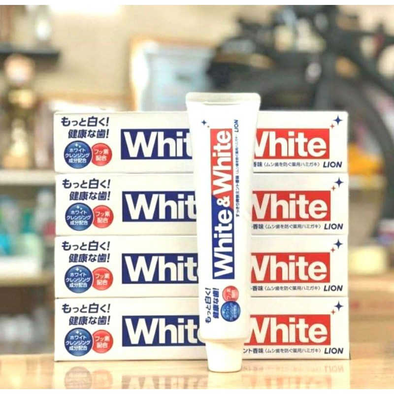 White And White Lion Kem Đánh Răng Hộp 150g Của Nhật