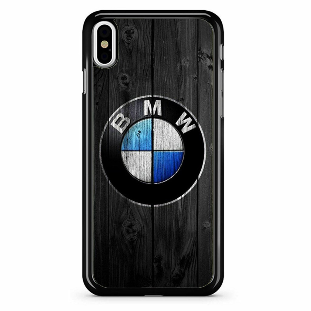 Ốp Lưng Gỗ In Logo BMW Cho Iphone 5 / 6S 7Plus X