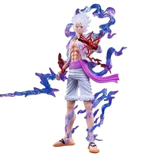 Mô hình One Piece Luffy gear 5 CLOUD STORE cao 21cm, nhân vật anime, figure one piece