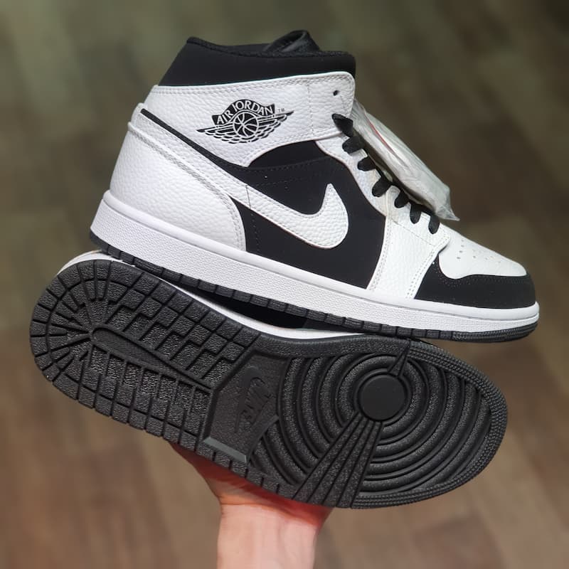Giày Jordan Cổ Cao Thể Thao Nam Nữ, GIày JD1 Thời Trang Hight Panda Trắng Đen Hàng Đẹp Full Box, Dễ Phối Đồ