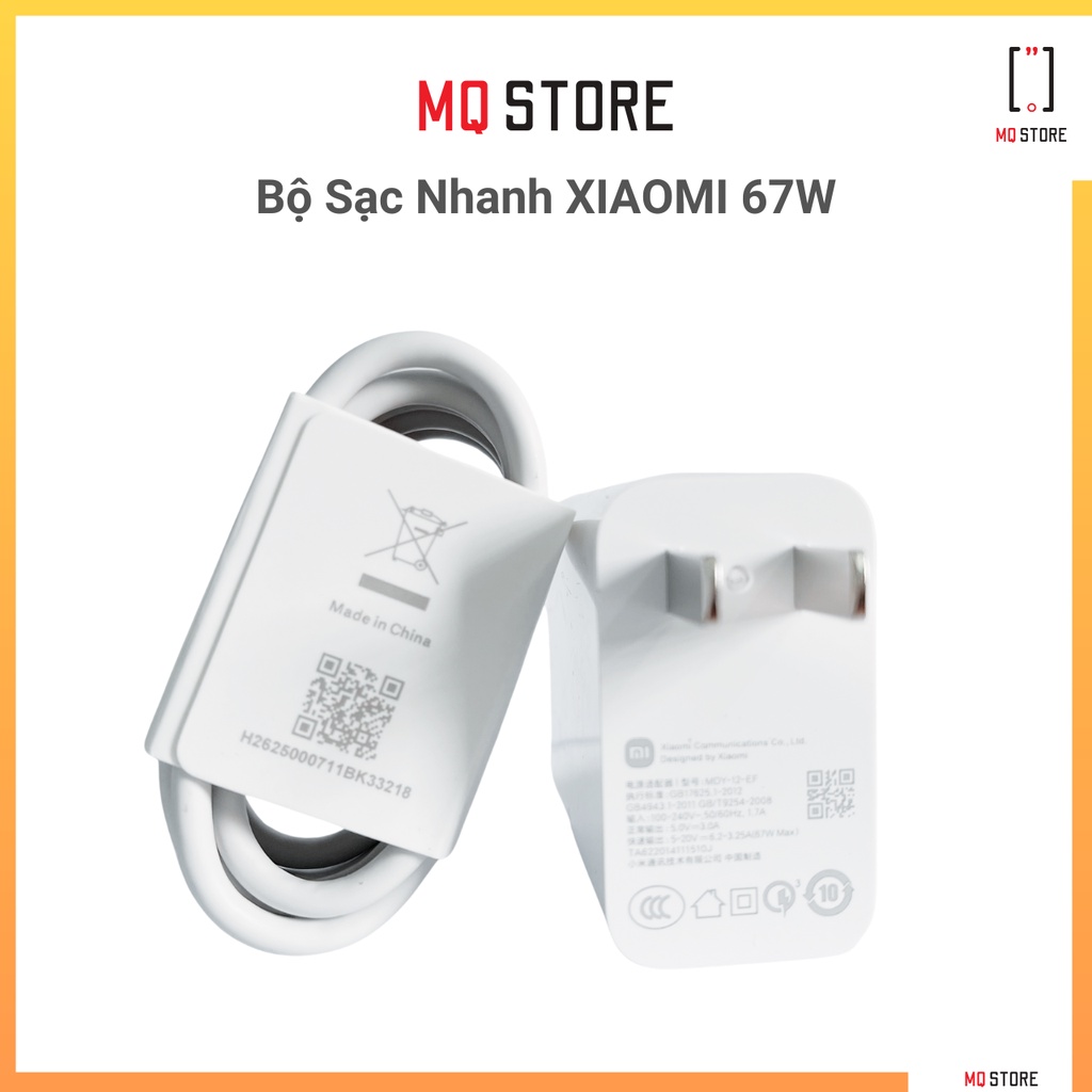 Bộ sạc nhanh Zin Xiaomi Chính Hãng 33W / 67W chuẩn Mi Turbo Charge - 67W Max 2023