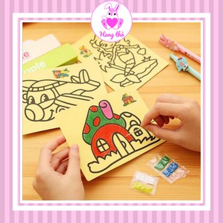 Combo 5 Tranh Cát Tô Màu Thú Vị Cho Bé