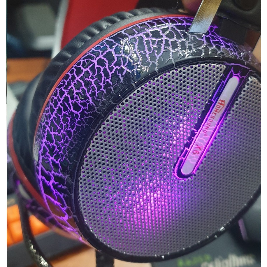 Tai Nghe Gaming 7.1 Homsound X6 Led 7 Màu , Cổng Usb Port