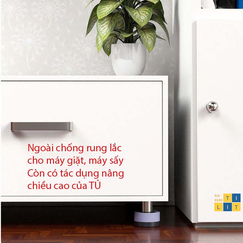 Đế chống rung máy giặt - Chân kệ máy giặt , tủ lạnh chống trơn trượt tiện dụng [ĐẾ MÁY GIẶT]