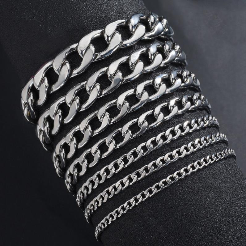 Lắc tay cao cấp titan nam kiểu lặc 5mm đẹp sang trọng thép không gỉ PT JEWELRY màu trắng
