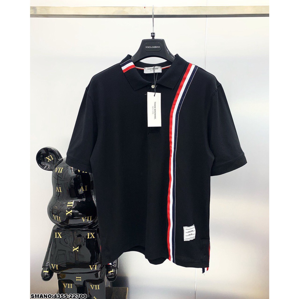 Áo polo, Áo thun polo nam nữ có cổ , phông cổ bẻ unisex thom sọc cao cấp 2023