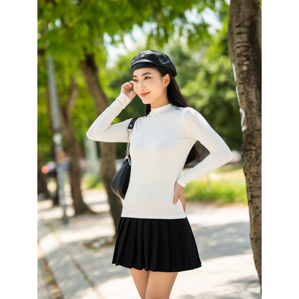 Áo Thu Đông Nữ Cổ 3cm Giữ Nhiệt, Bề Mặt Vải Mịn Đem Lại Cảm Giác Thoải Mái Dễ Chịu ATN5100