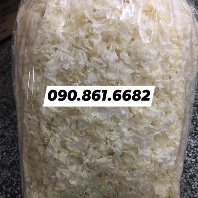 Nấm tuyết vụn ( cắt sẵn ) 1kg- Nguyên liệu chè dưỡng nhan thượng phẩm