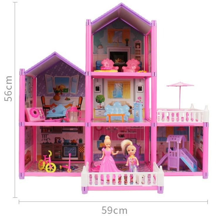 Đồ Chơi Ngôi Nhà Búp Bê Barbie Xinh Xắn Đáng Yêu Cho Bé