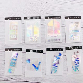 Sticker Hologram BTS (miếng dán phản quang)