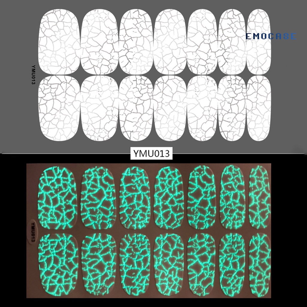 Miếng Dán Trang Trí Móng Tay Tự Dính Họa Tiết Đầu Lâu Lấp Lánh Thoáng Khí