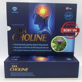 Dia Choline hỗ trợ hoạt huyết, giúp tăng cường lưu thông máu não, hỗ trợ giảm các biểu hiện của thiểu năng tuần hoàn não