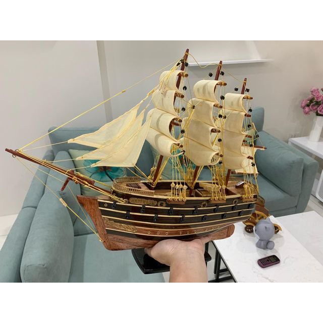 Thuyền Buồm NAPOLEON gỗ còng dài 56CM hàng xuất khẩu | BigBuy360 - bigbuy360.vn