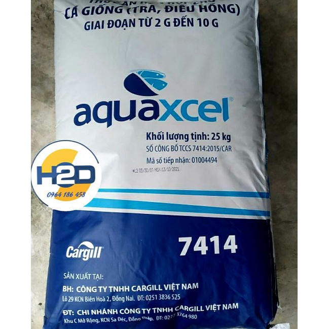 1kg Cám cá Cargill 7414 40% đạm, thức ăn cá Koi- Cá Vàng
