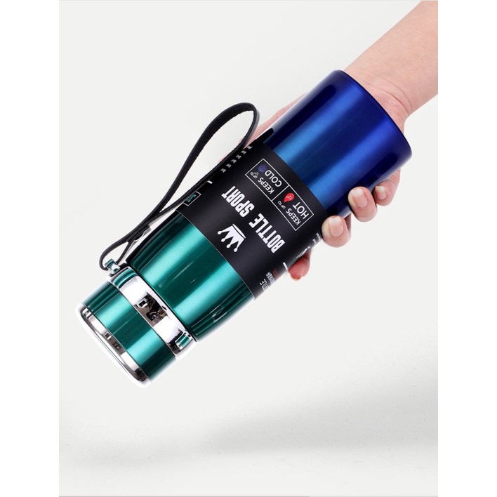 Bình Giữ Nhiệt Inox Bottle Sport 1000ML INOX 304 Kiểu Dáng Thể Thao Có Dây Xách ( SP001908)