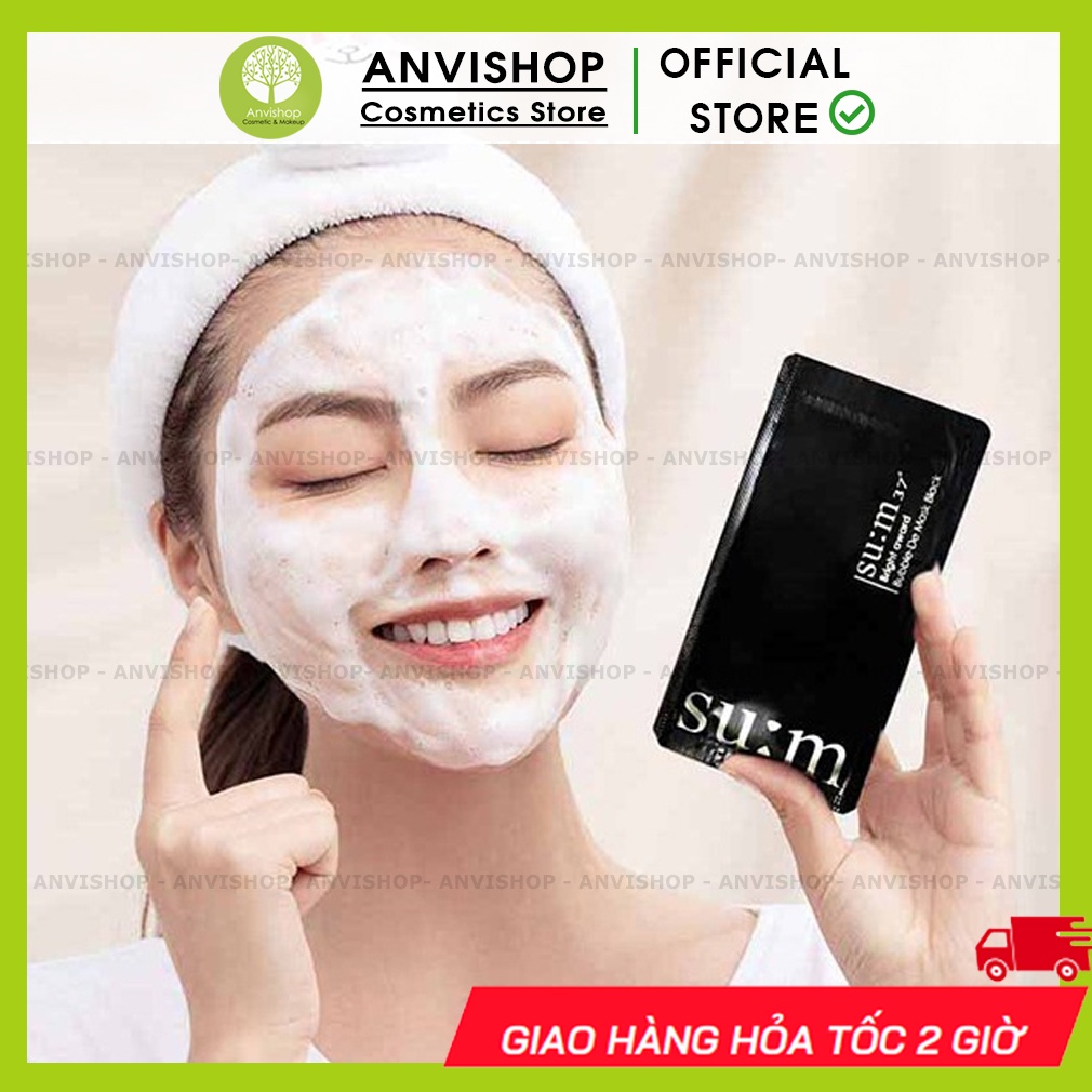 Combo 10 Mặt nạ thải độc SUM 37 Black Award Bubble-De Mask