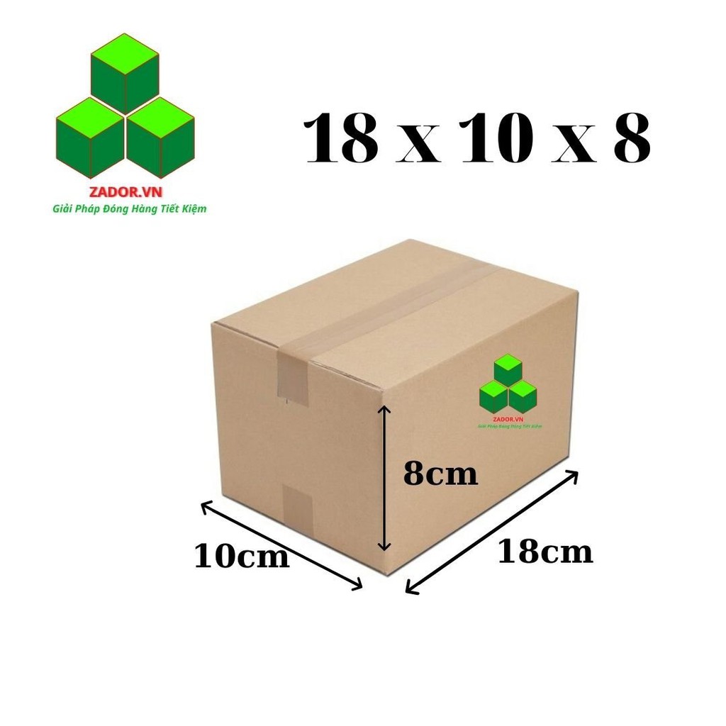 Combo 100 hộp carton 18x10x8 / thùng carton / thùng giấy carton