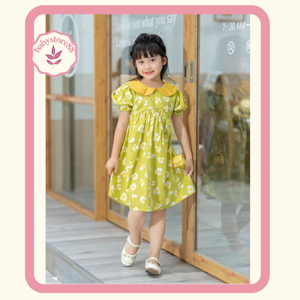 Đầm cho bé gái  - Babystore88 - váy công chúa bé gái hàng thiết kế 1 2 3 4 5 6 7 8 9 10 11 12 tuổi V25